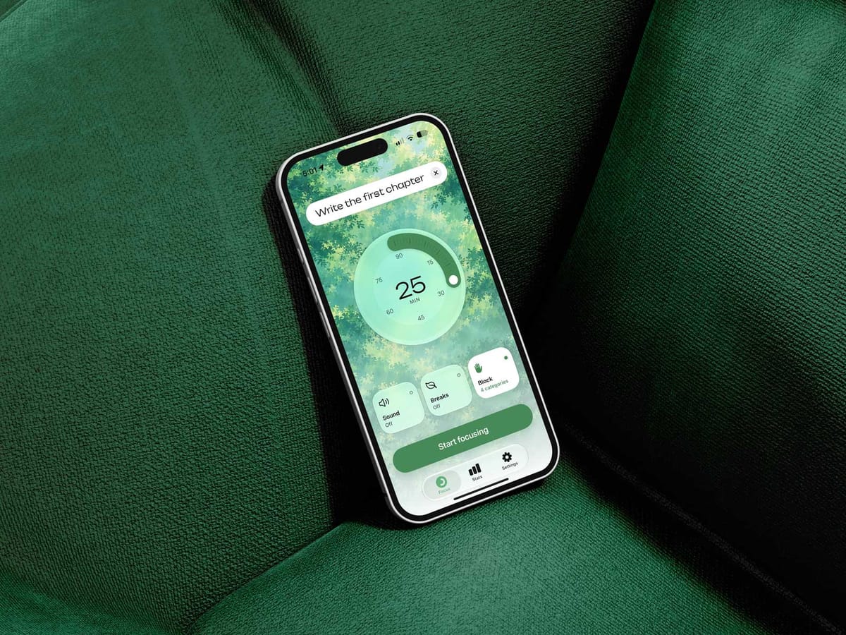 Moment app home screen